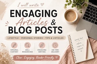 write creative articles and blog posts
