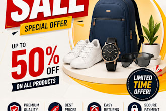 design professional social media ads and ecommerce banners