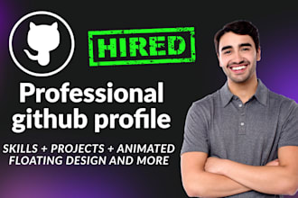 create an attractive github profile readme for you