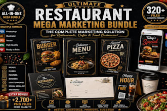 design restaurant menu, food flyer bar menu, digital menu design cafe menu board