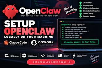 setup openclaw installation open claw locally claude code cowork setup openclaw