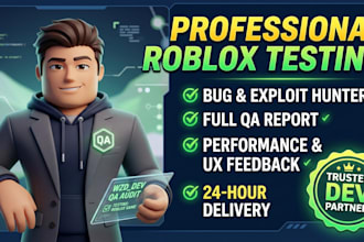 playtest your roblox game, and provide a full QA report