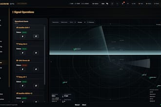 build a cinematic animated HTML dashboard