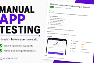 manually test your mobile app for bugs and usability issues
