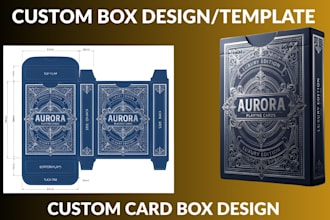 custom card game box truck box 3d box mockup product box design tarot packaging