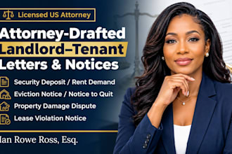 draft a powerful property damage or landlord tenant dispute demand letter