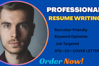 write an ats federal resume, cv, and cove letter