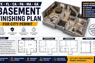 tx fl ca pa ma ga usa basement conversion finishing plan