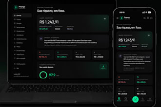 create a professional financial or business dashboard