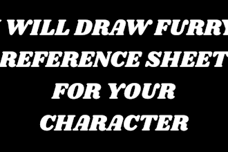 do furry reference sheet for your fusrsona