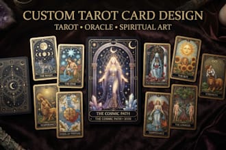 design custom tarot card desk