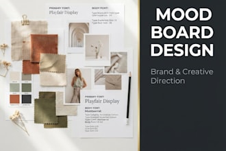 design a stunning mood board for your brand campaign or creative project