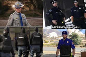 create custom fivem police uniform and sheriff eup uniforms for you