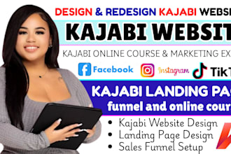 kajabi website design, kajabi online course, kajabi sales funnel, landing page