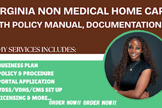 help setup virginia non medical home care agency