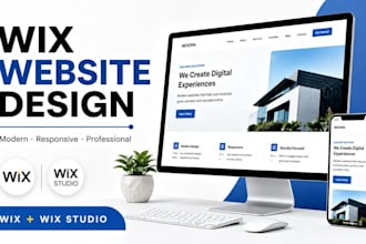 redesign a professional wix studio site