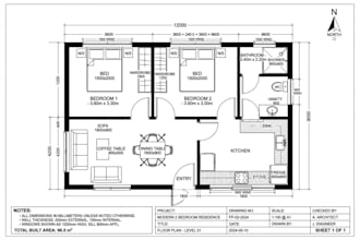 create professional autocad 2d drawings