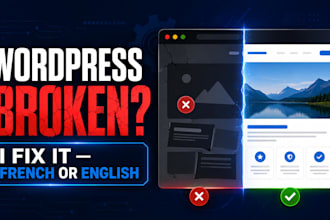 fix your wordpress website in french or english