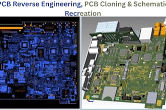 reverse engineering, clone, schematic and recreate your pcb from gerber or photo