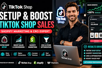 setup tiktok shop boost tiktok shop sales shopify marketing cro