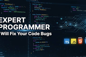 do HTML CSS javascript and typescript bug fixing or coding