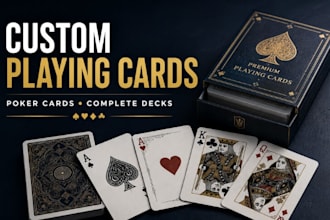 design custom playing cards poker cards and complete card decks