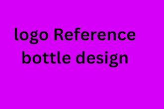 design art bottle design logo