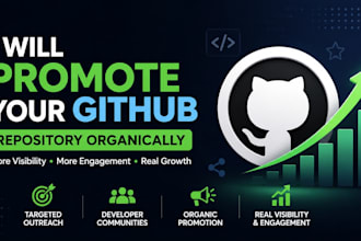 promote your github profile for organic followers and engagement