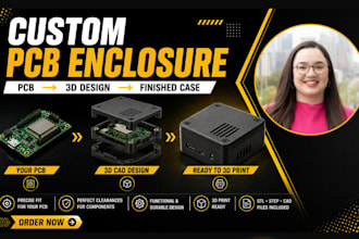 design a custom 3d printable enclosure for your pcb or electronics