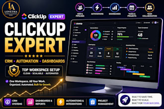build your clickup workspace CRM dashboard and automation
