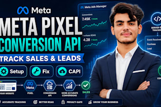 setup meta pixel and conversion API for facebook ads tracking