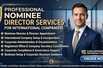 provide nominee director services for your international company