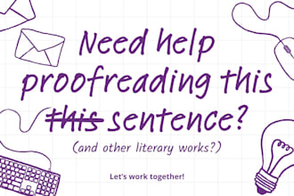 professionally proofread and edit your writing