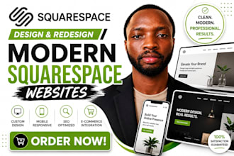 create a responsive squarespace sales landing page
