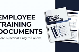 create clear training and onboarding documents