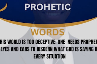 give you accurate prophetic word concerning your life