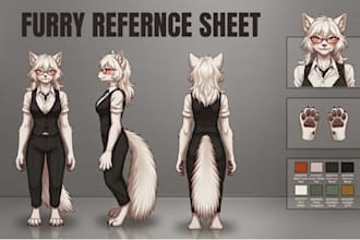 furry reference sheet fursona ref sheet furry ref sheet anthro character art