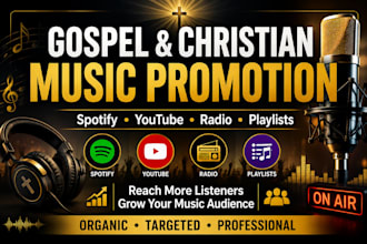 promote your christian gospel music on spotify playlists and youtube