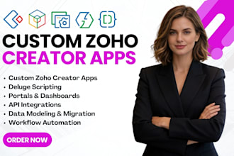 build zoho creator app workflow automation client portal integration zoho deluge