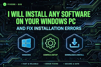 install any software on your windows PC and fix installation errors