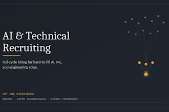 help with recruiting for tech ai and engineering roles