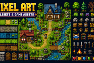 create custom pixel art tilesets and game assets