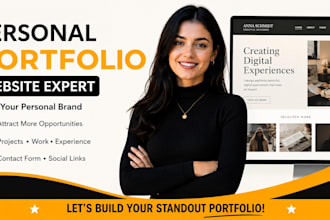 design a modern responsive portfolio website
