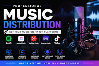 distribute your music to spotify apple music youtube music and more