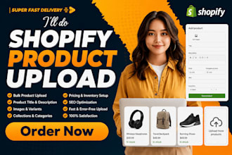 do shopify product upload or shopify product listing