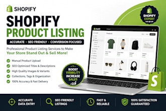 do professional shopify upload shopify store development and store redesign