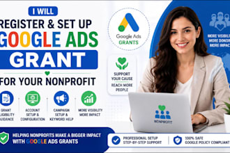 register and set up a google ads grant for your nonprofit