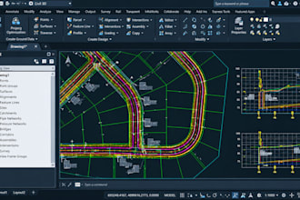 design civil 3d pipe network and drainage plans