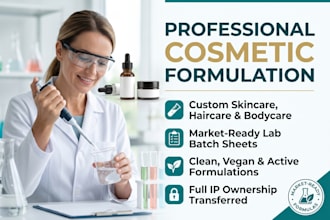 be your cosmetic formulation skincare product formulator