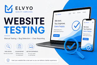 manually test your website and report bugs
